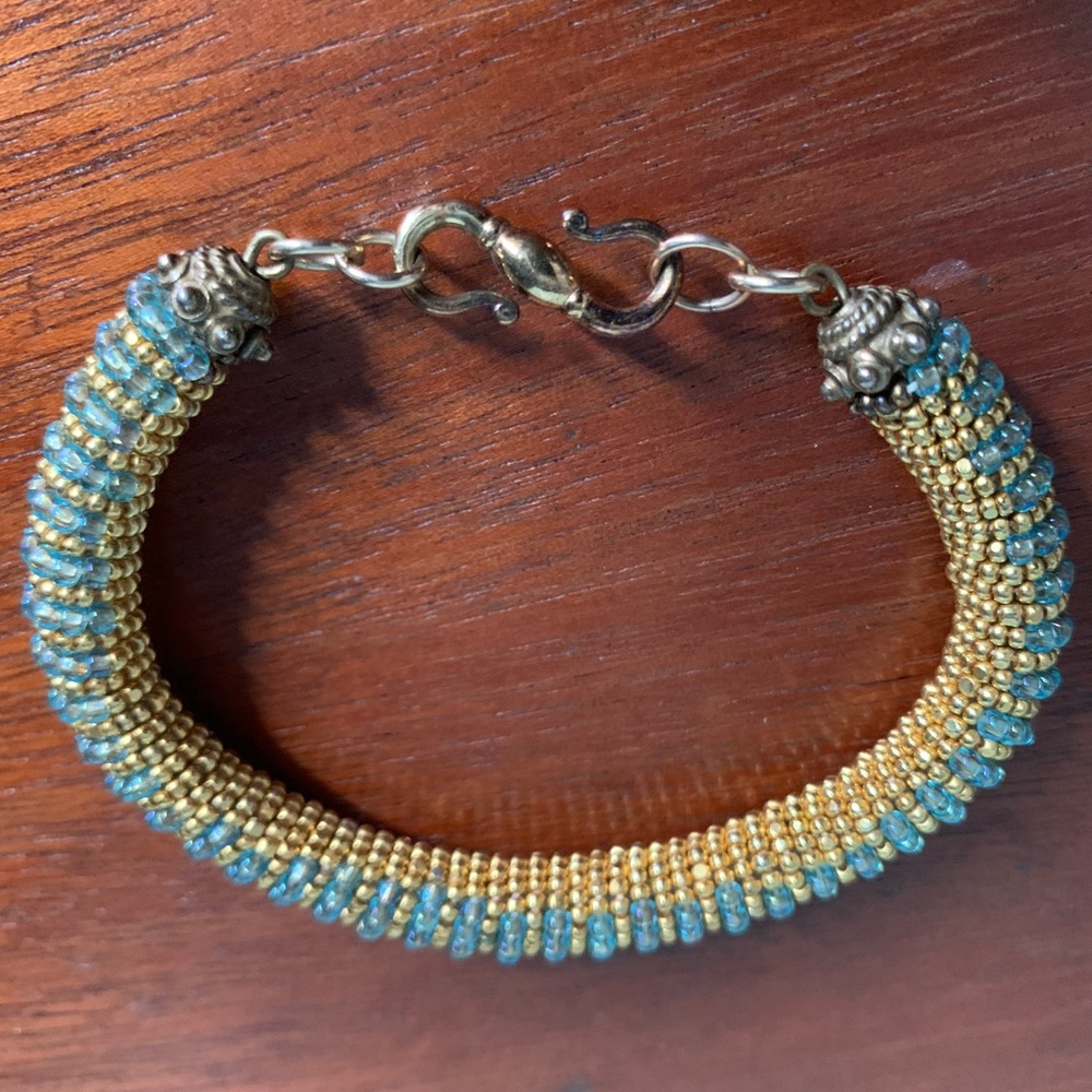 Vintage Golden beads bracelet.